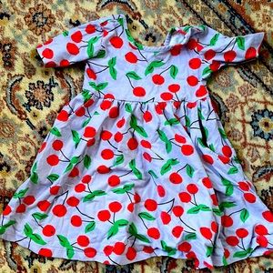 Hanna andersson purple cherry dress with pockets!